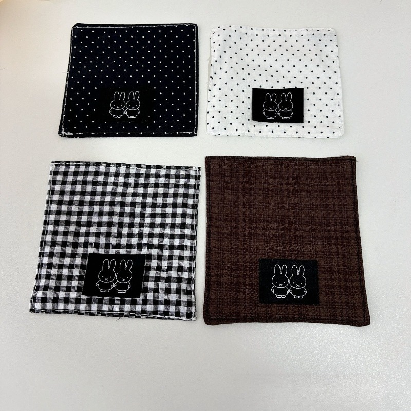 Coffee Tea & Espresso Appliances - ホットキュートミッフィーシリーズ布コースター漫画創造性絶妙なミニ刺繍ティーカップコーヒーカップコースター家庭用品