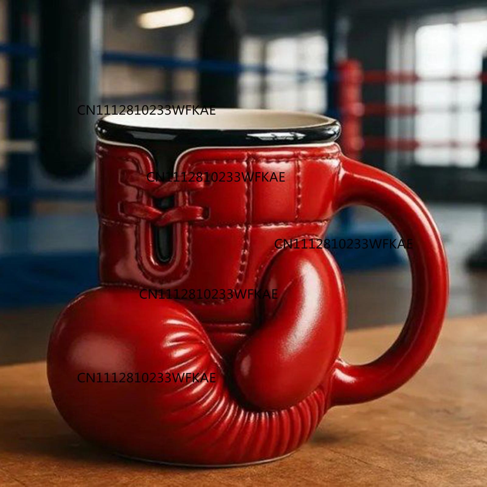 Coffee Tea Containers - 小型ボクシンググローブ型マグカップ、ノベルティドリンクカップ、コーヒー・紅茶・飲料用ウォーターカップ、多機能レジン製ビールカップ