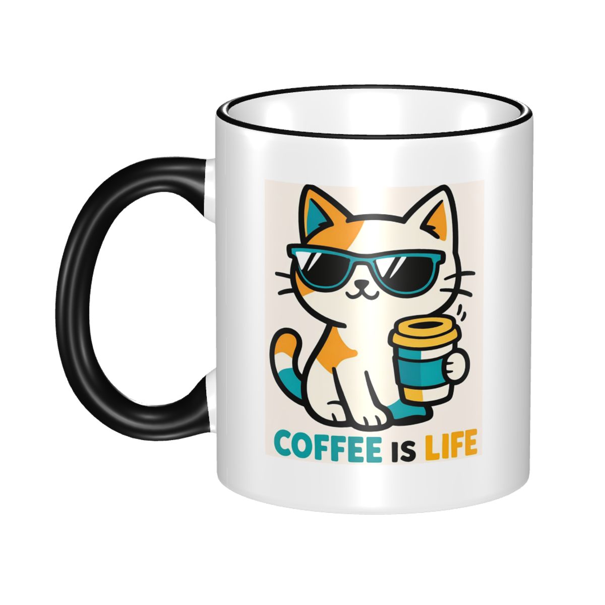 Morning Tea Coffee - カフェイン中毒者と心地よい朝のためのミニマルコーヒーアートマグカップ、セラミックコーヒーカップ、ティーカップ、ミルクカップ、ドリンクウェア、友達へのギフト