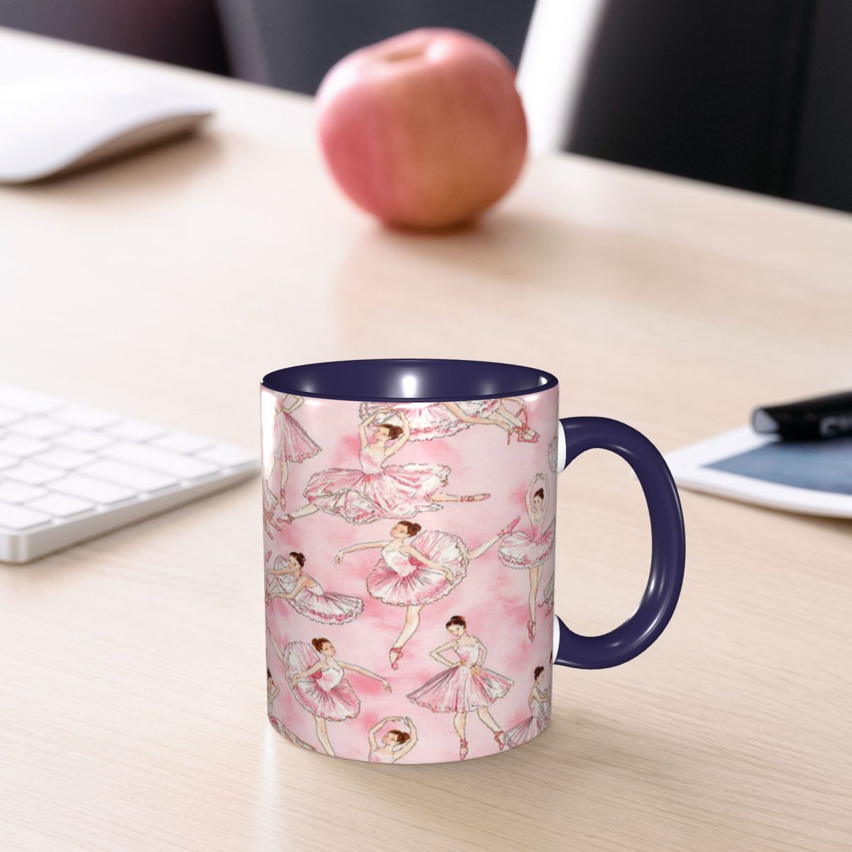 Coffee Tea You And Me - バレエダンスは私を自由にしてくれる バレリーナ ダンサー マグカップ 面白いセラミック製コーヒーカップ ティーカップ