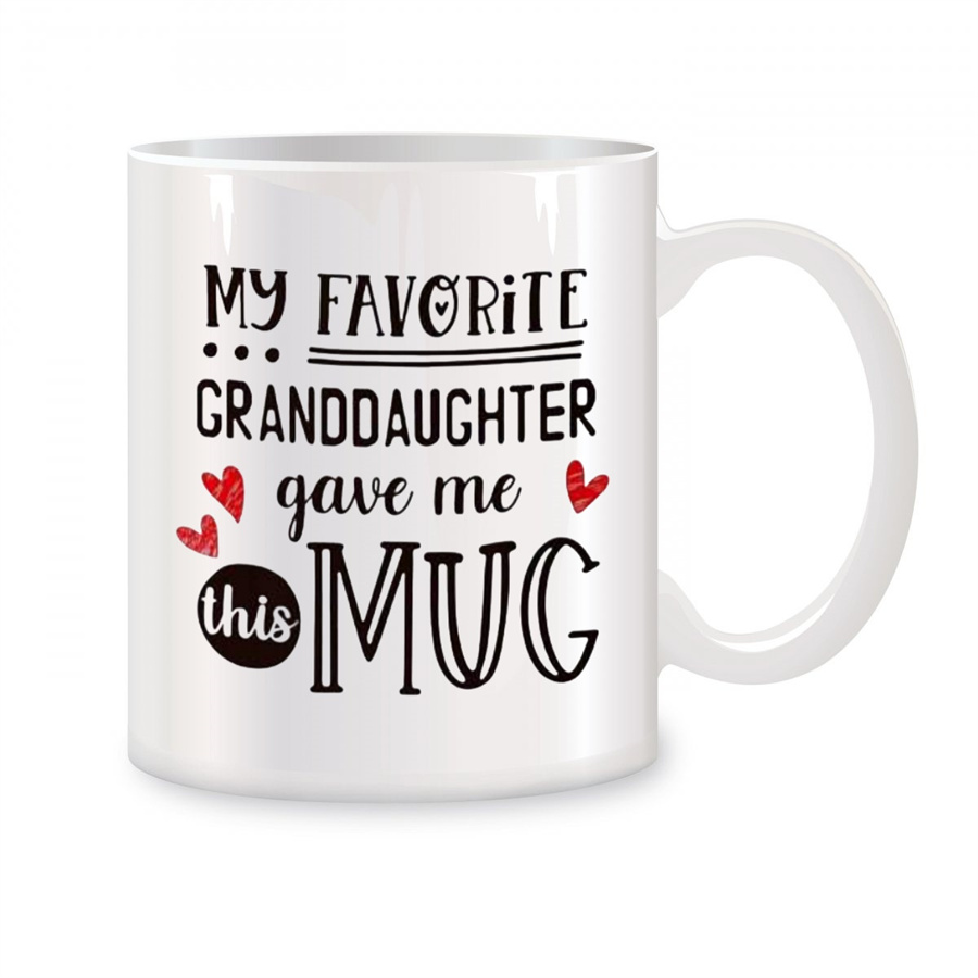 Coffee Tea You And Me - 私のお気に入りの孫娘が、祖父母の誕生日プレゼントに、このコーヒーカップを贈ってくれました。ノベルティコーヒー、セラミックティーカップ、白、11オンス。