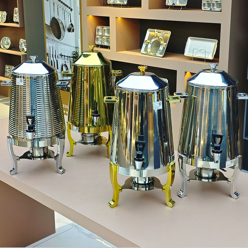 Coffee Tea & Espresso Appliances - 13L大容量コーヒー・ジュース・ホットティー・ディスペンサー、ホテル・レストラン用ステンレス製飲料保温ディスペンサー（蛇口付き）