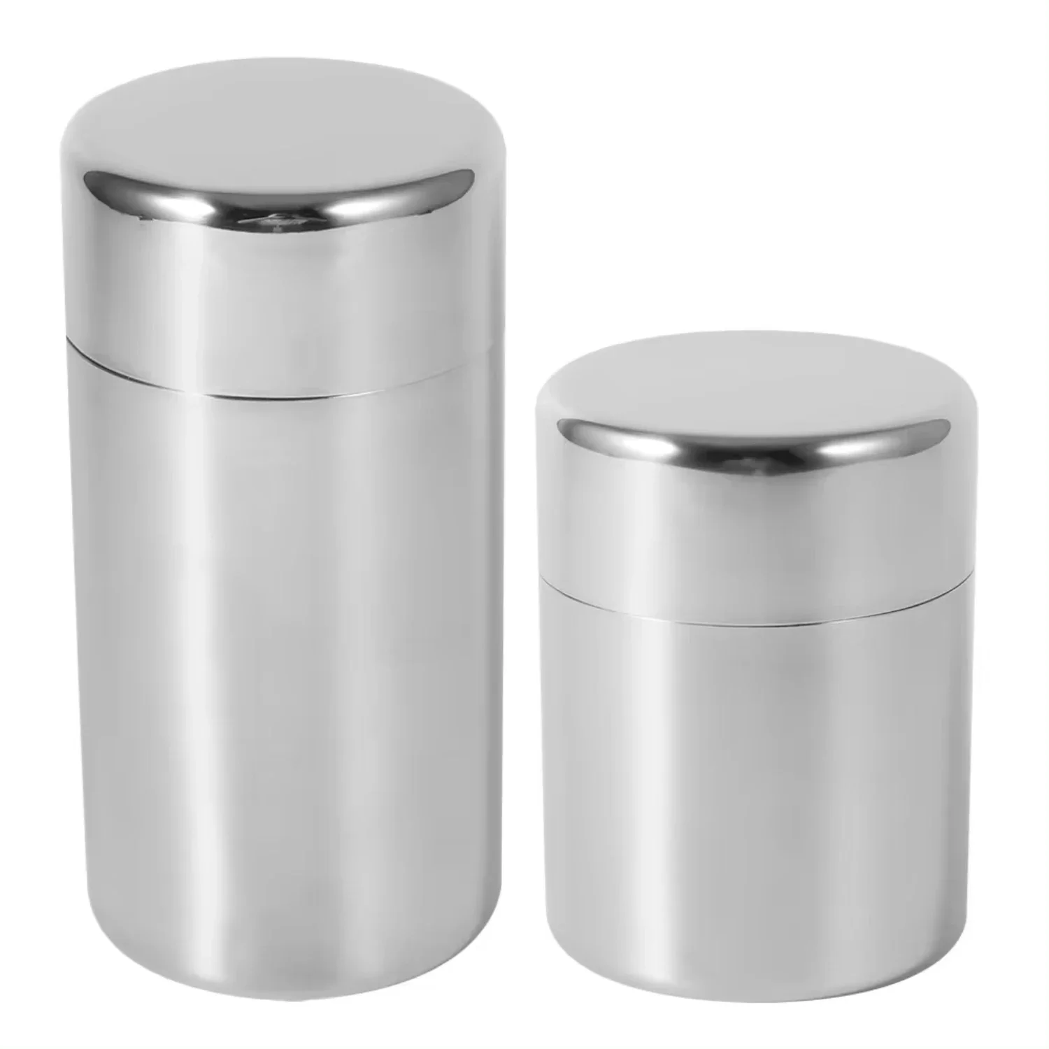 Coffee Tea Sugar Canisters - ステンレス製茶葉缶キャニスター容器 家庭用キッチンキャニスター 茶 コーヒー 砂糖保存缶