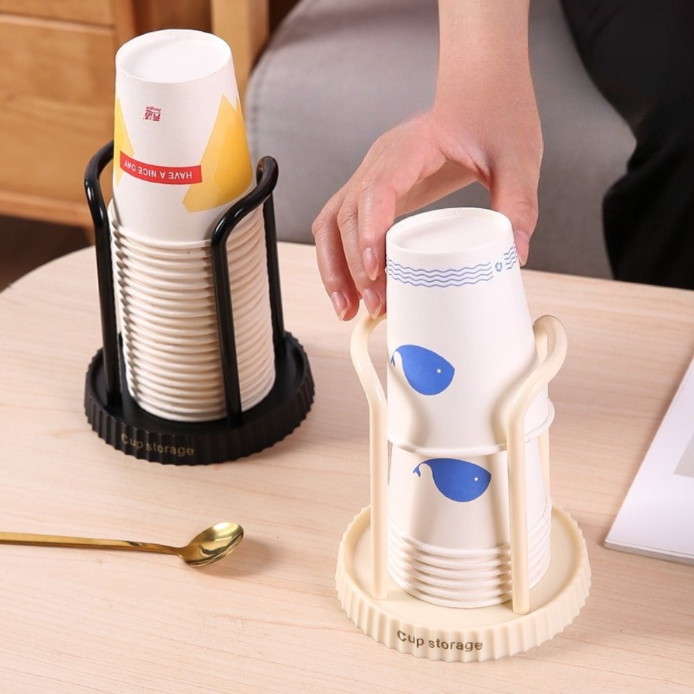 使い捨てカップホルダーデスクトップ紙コップオーガナイザークリ - Coffee Tea Home のレビューと価格