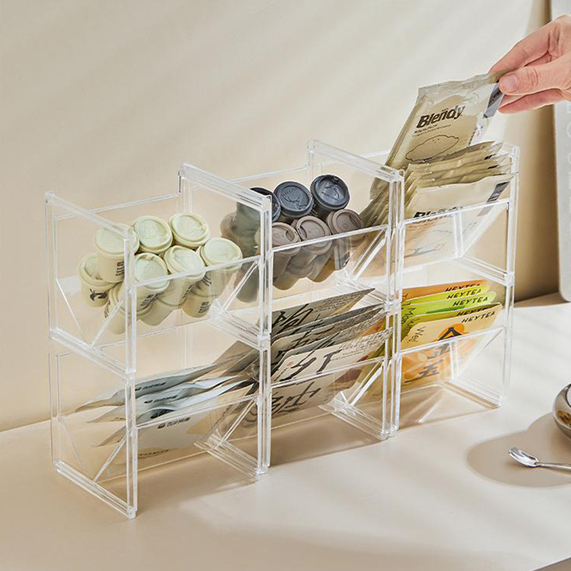縦型ティーボックスホルダー、積み重ね可能なティーバッグホルダ - Coffee Tea Creamer のレビューと価格