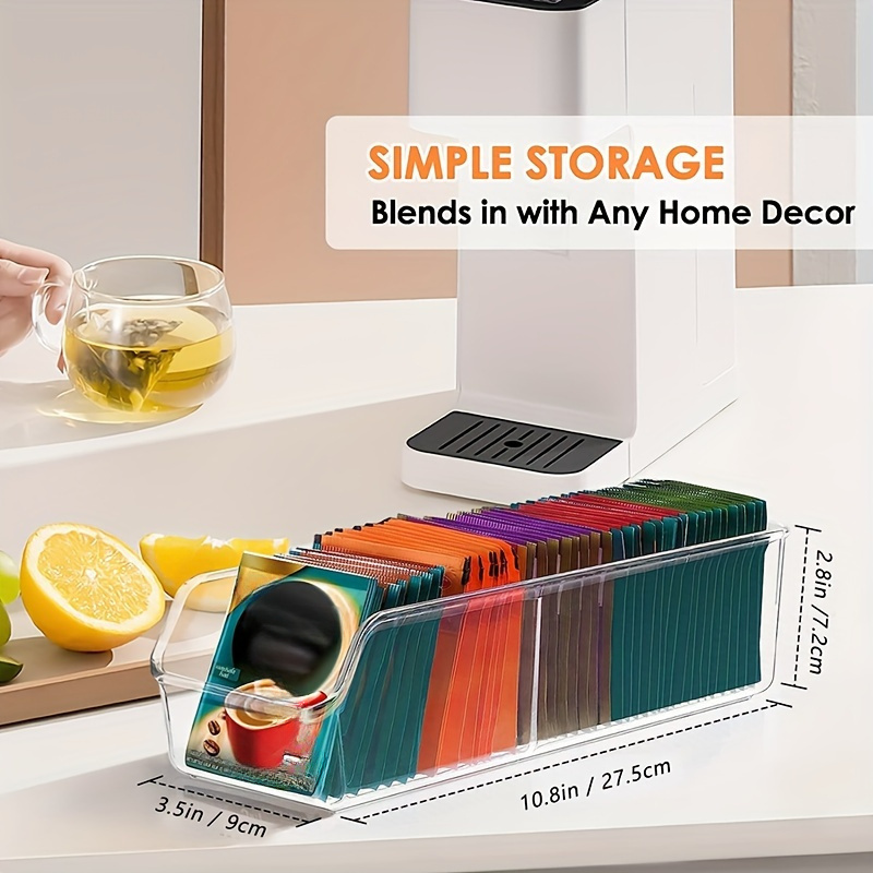 1個入り透明ティーバッグオーガナイザーボックス - 砂糖、コ - Coffee Tea Containers のレビューと価格