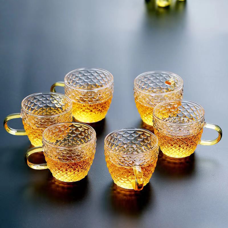 ガラスカップ,お茶,コーヒー,お茶,水用の小さなカップ型カッ - Coffee Tea Games のレビューと価格