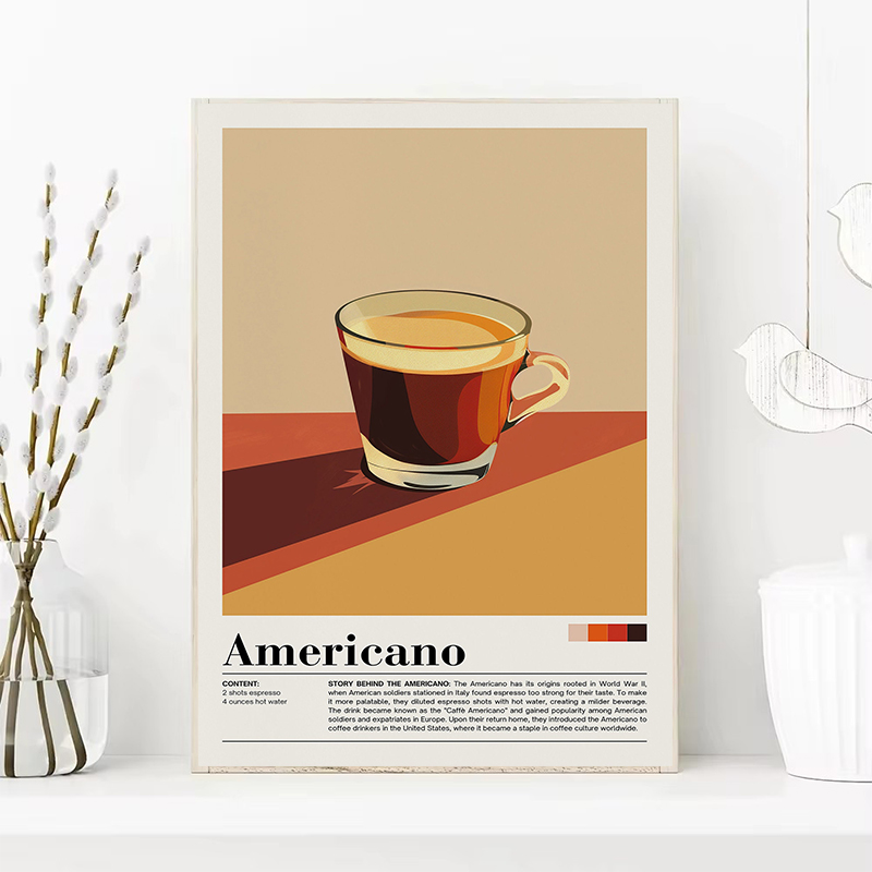 ヴィンテージコーヒーポスター,バブルティー,抹茶,コルタド, - Coffee Tea Picture のレビューと価格
