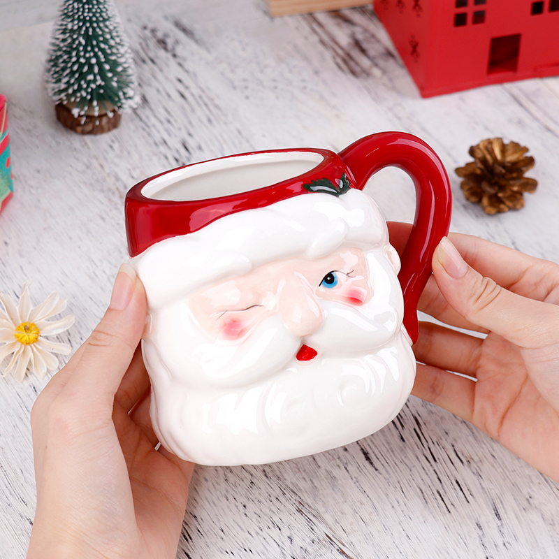 クリスマス3Dサンタセラミックマグカップ530mlお祝い用コ - Coffee Tea Festival のレビューと価格