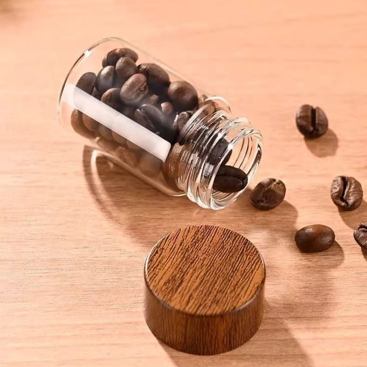 10個入りガラス製スパイスジャー調味料容器、蓋付き、気密食品 - Coffee Tea Sugar Canisters のレビューと価格