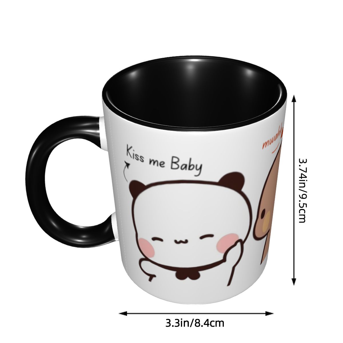 パーソナライズされた「キスミー・ベイビー・ムワ・ブブ・ドゥド - Coffee Tea You And Me のレビューと価格
