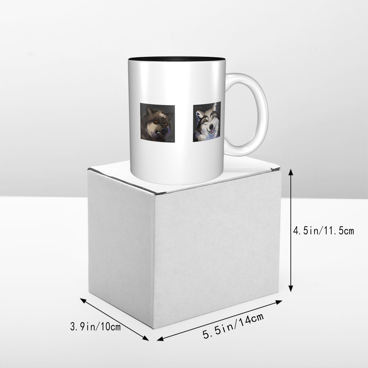 WolfQuest モーニングフェイスマグ面白いセラミックコ - Morning Tea Coffee のレビューと価格