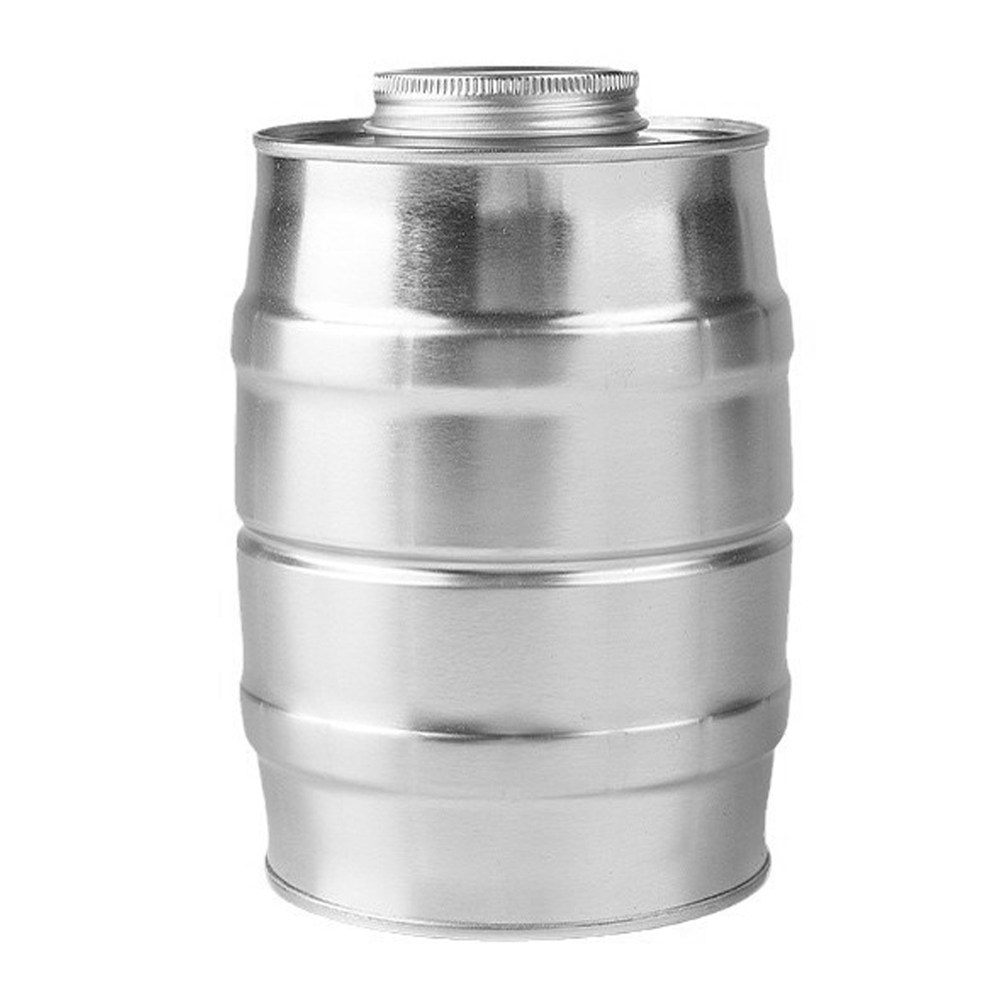 レトロなワイン樽型のブリキ製コーヒー容器、豆、挽いたコーヒー - Coffee Tea Sugar Canisters のレビューと価格