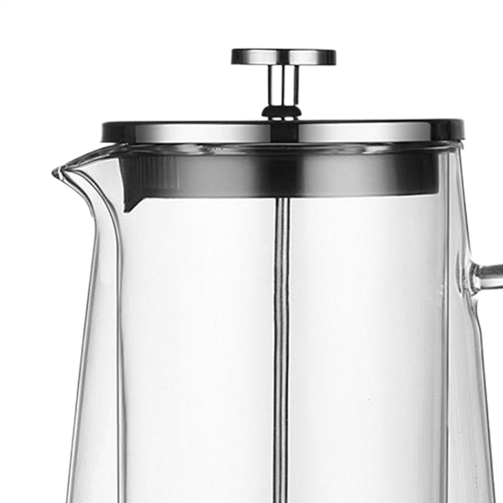 コーヒープレス ガラス ステンレス鋼 二重壁断熱ケトル フレ - Coffee Tea Home のレビューと価格