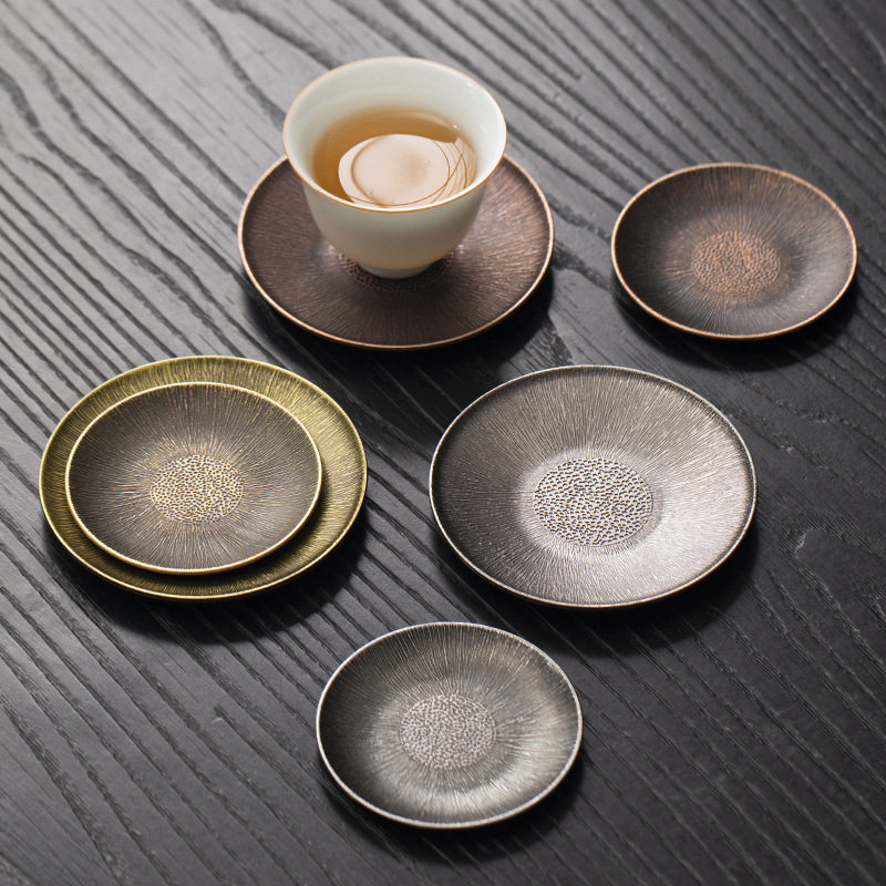 合金コースター禅アンティークカンフーティーカップホルダーコー - Coffee Tea Holders のレビューと価格