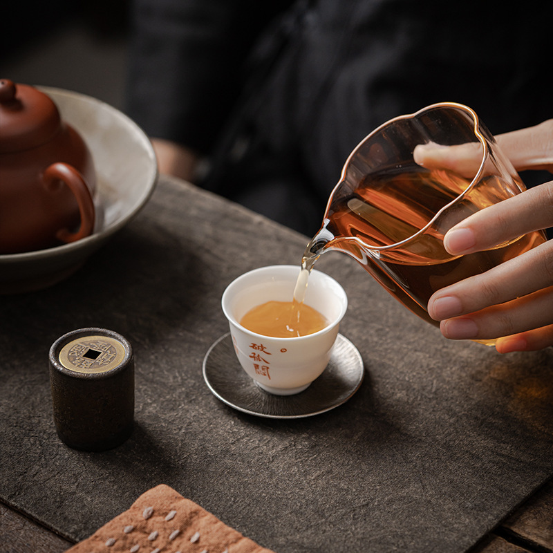 合金コースター禅アンティークカンフーティーカップホルダーコー - Coffee Tea Holders のレビューと価格