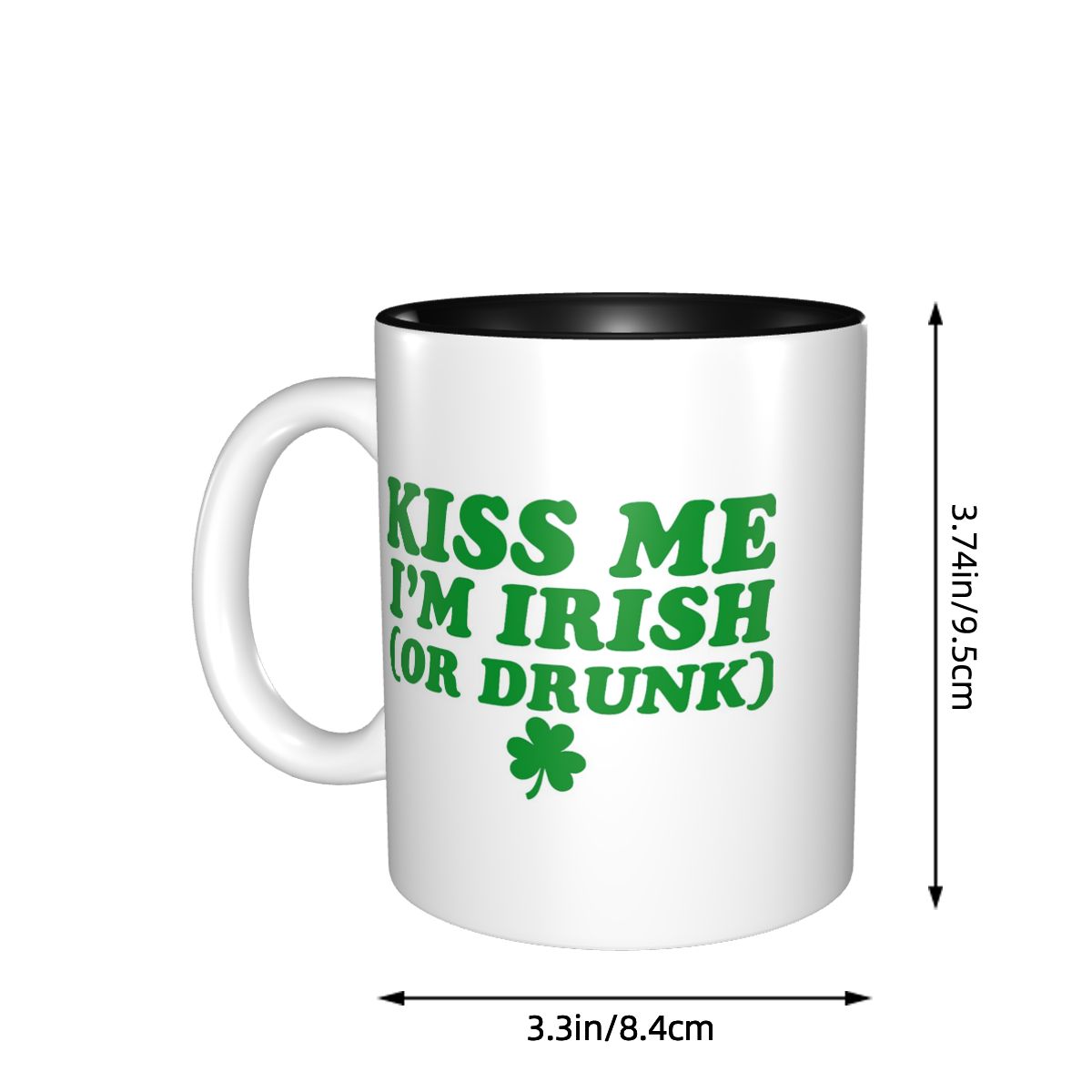 Kiss Me I'm Irish マグカップ 面白いセラミ - Coffee Tea You And Me のレビューと価格