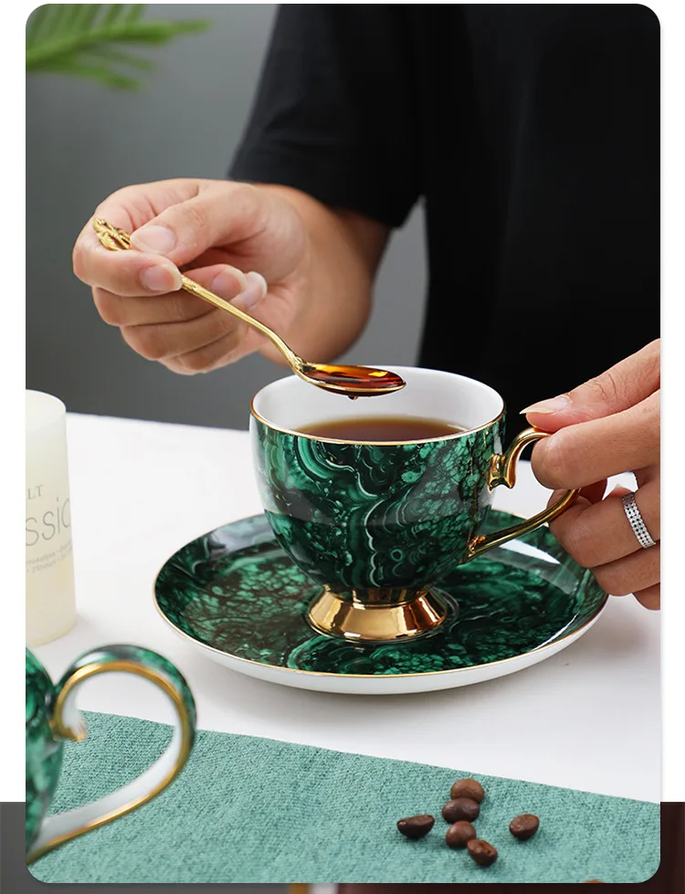 北欧高級ボーンチャイナコーヒーカップセット磁器ティーセット高 - Coffee Tea Creamer のレビューと価格