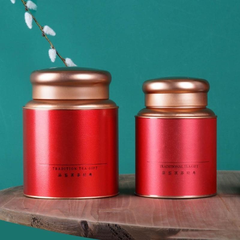 652F ポータブル茶筒気密ブリキキャディボックス家庭用キッ - Coffee Tea Sugar Canisters のレビューと価格