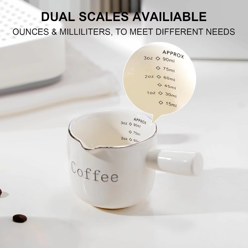 ミニセラミックコーヒーカップハンドル付き V 字型注ぎ口ミル - Coffee Tea Creamer のレビューと価格