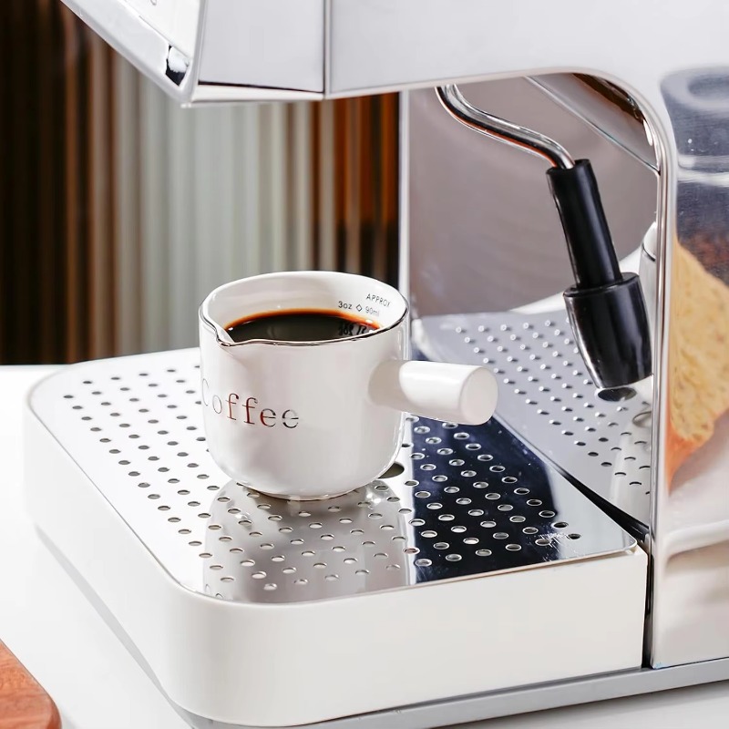 ミニセラミックコーヒーカップハンドル付き V 字型注ぎ口ミル - Coffee Tea Creamer のレビューと価格