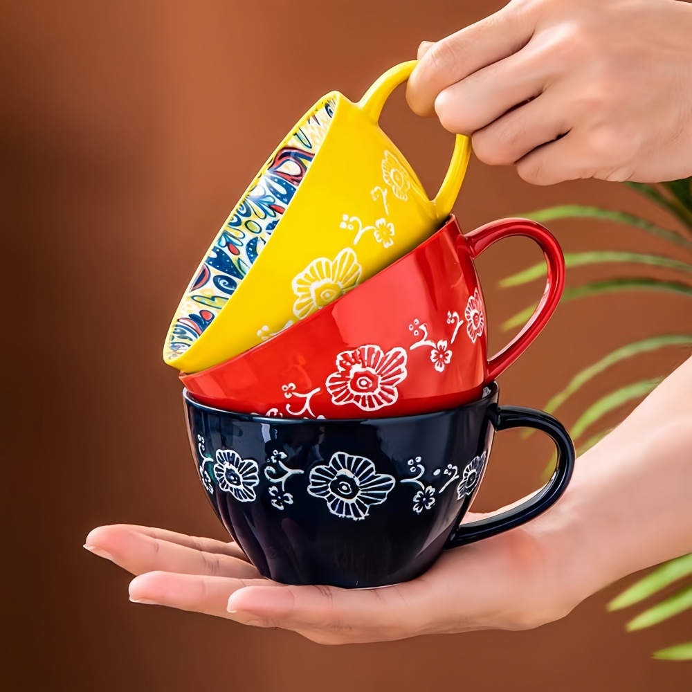 ボヘミアンモーニングティーマグ、13.5オンス セラミックコ - Morning Tea Coffee のレビューと価格