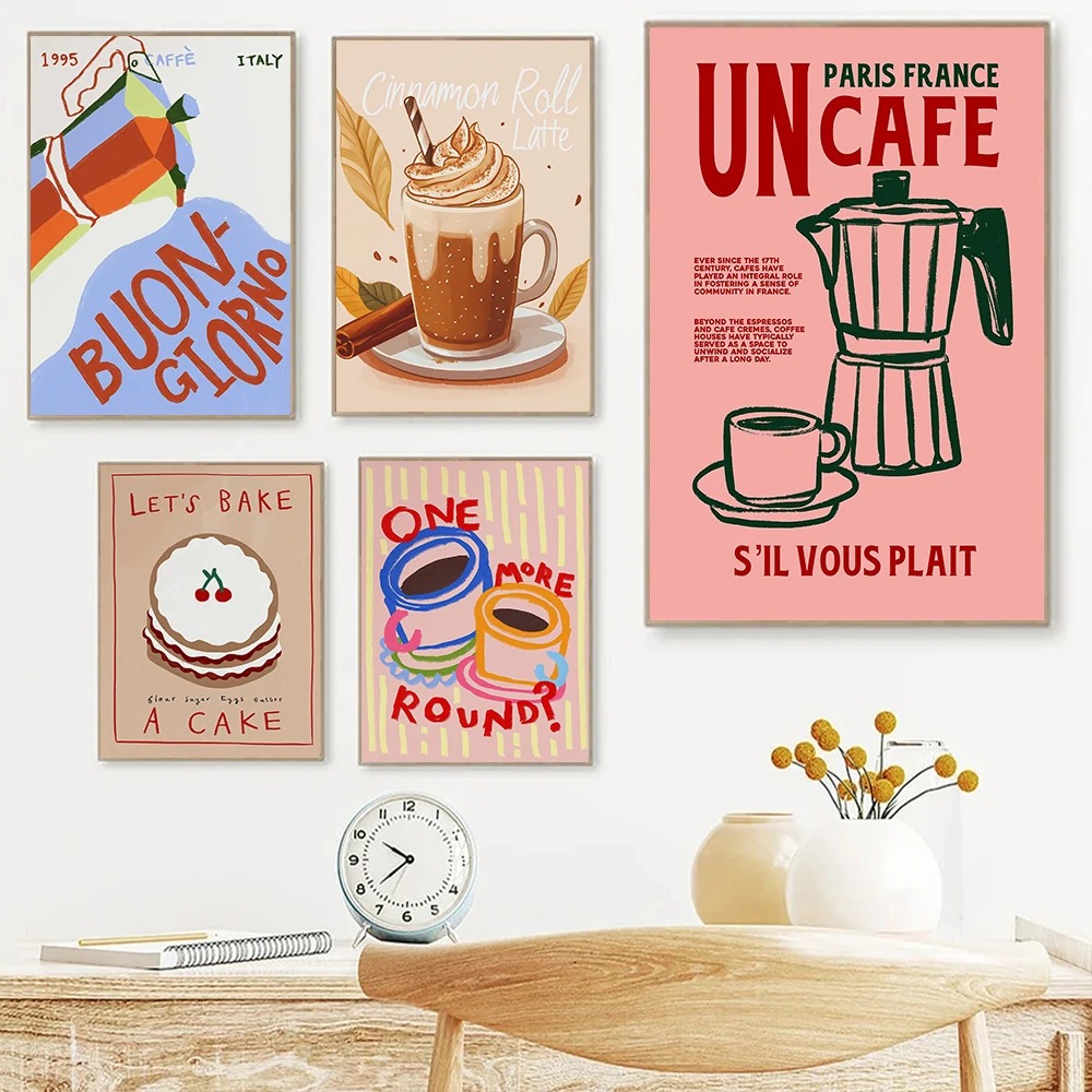 コーヒーショップアフタヌーンティークロワッサンカラフルなコー - Coffee Tea Picture のレビューと価格