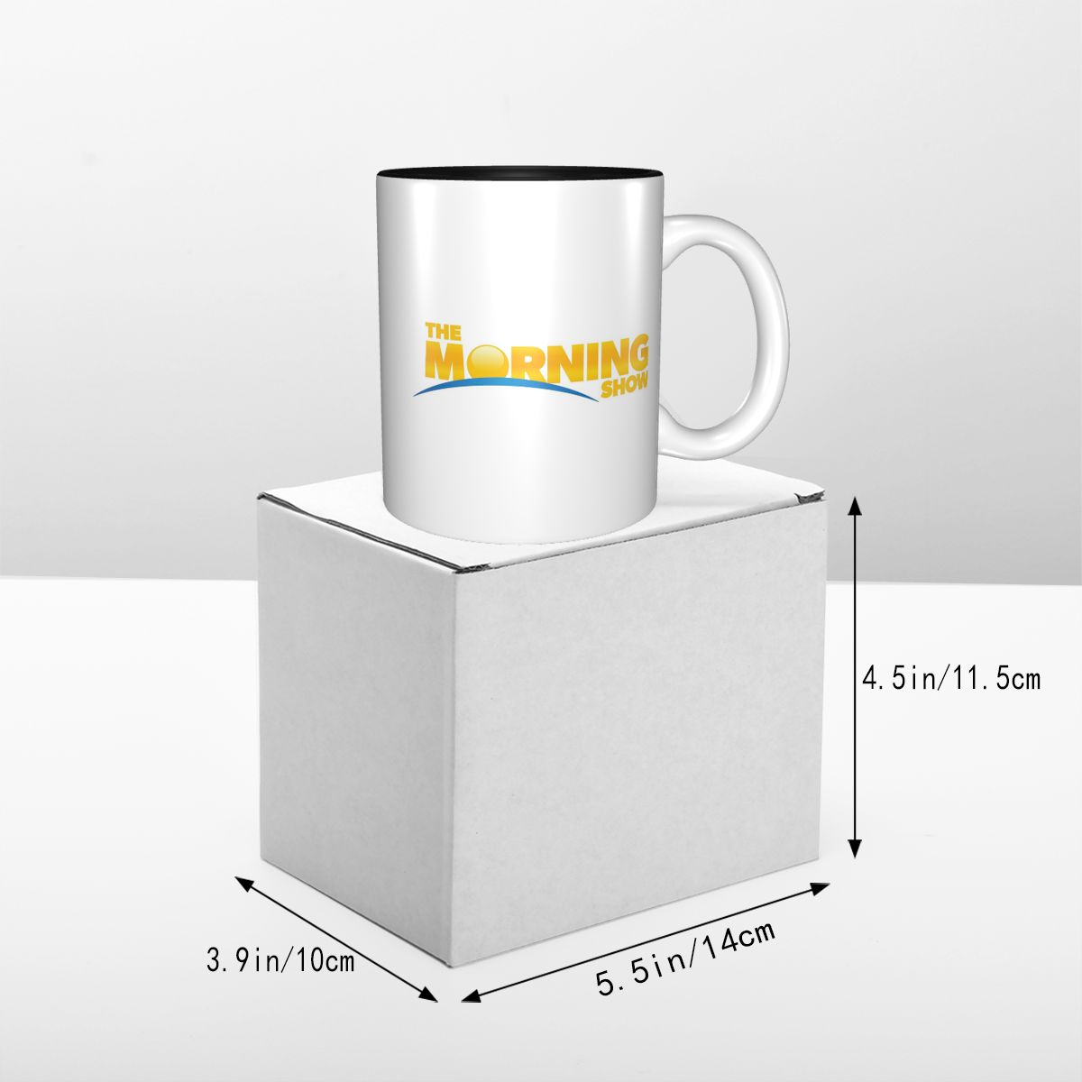 モーニングショーロゴベクターグラデーションマグ面白いセラミッ - Morning Tea Coffee のレビューと価格