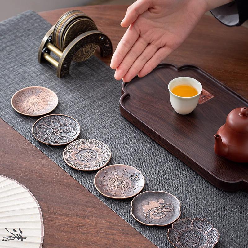 合金製コースター 断熱コースター ティーセット カップホルダ - Coffee Tea Holders のレビューと価格