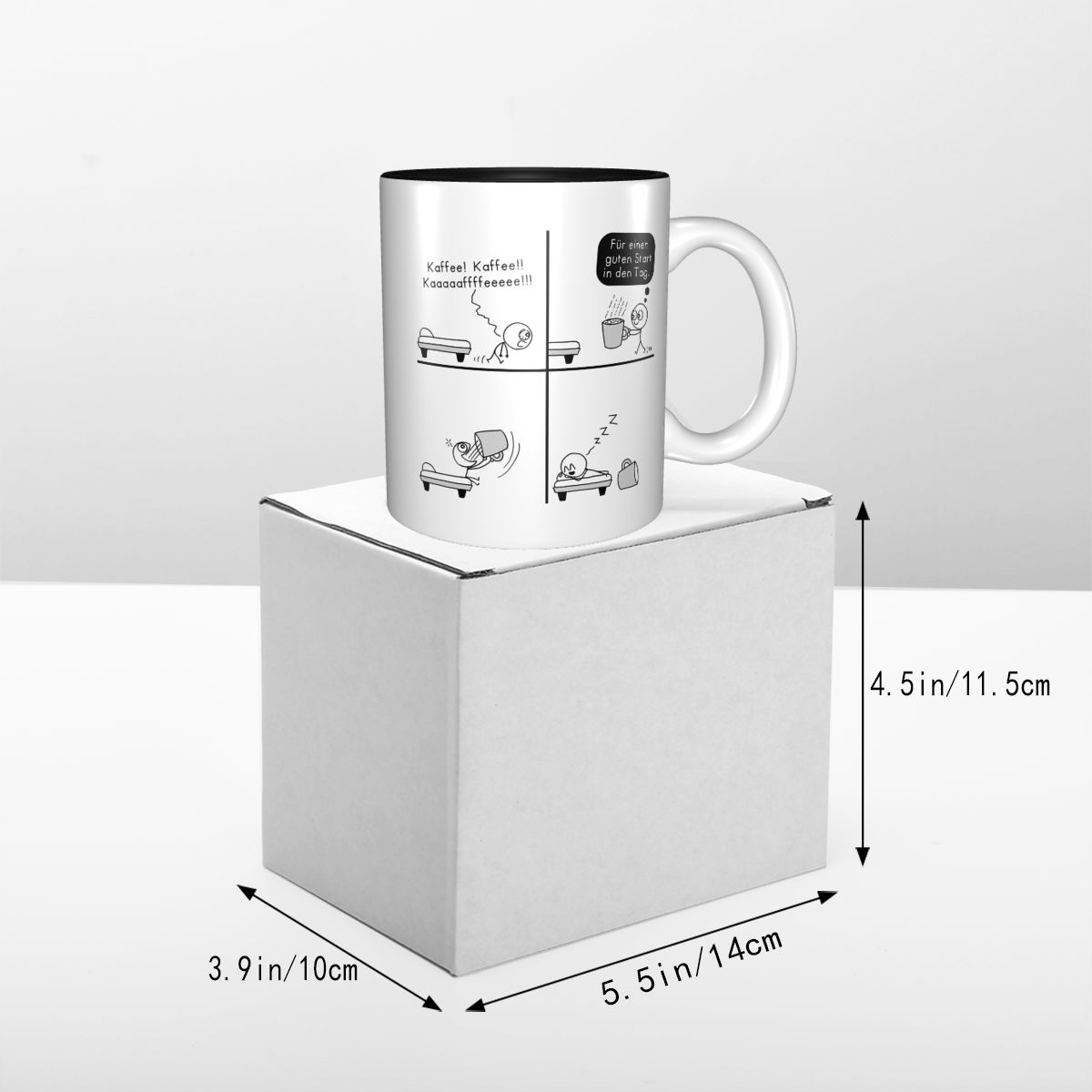 朝食用コーヒーマグ 面白いセラミックコーヒーカップ ティーカ - Morning Tea Coffee のレビューと価格