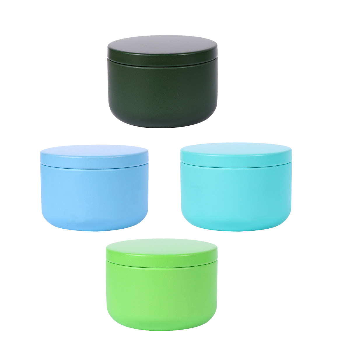 4個入り頑丈なブリキ製漏れ防止保存容器、お茶、コーヒー、砂糖 - Coffee Tea Sugar Canisters のレビューと価格