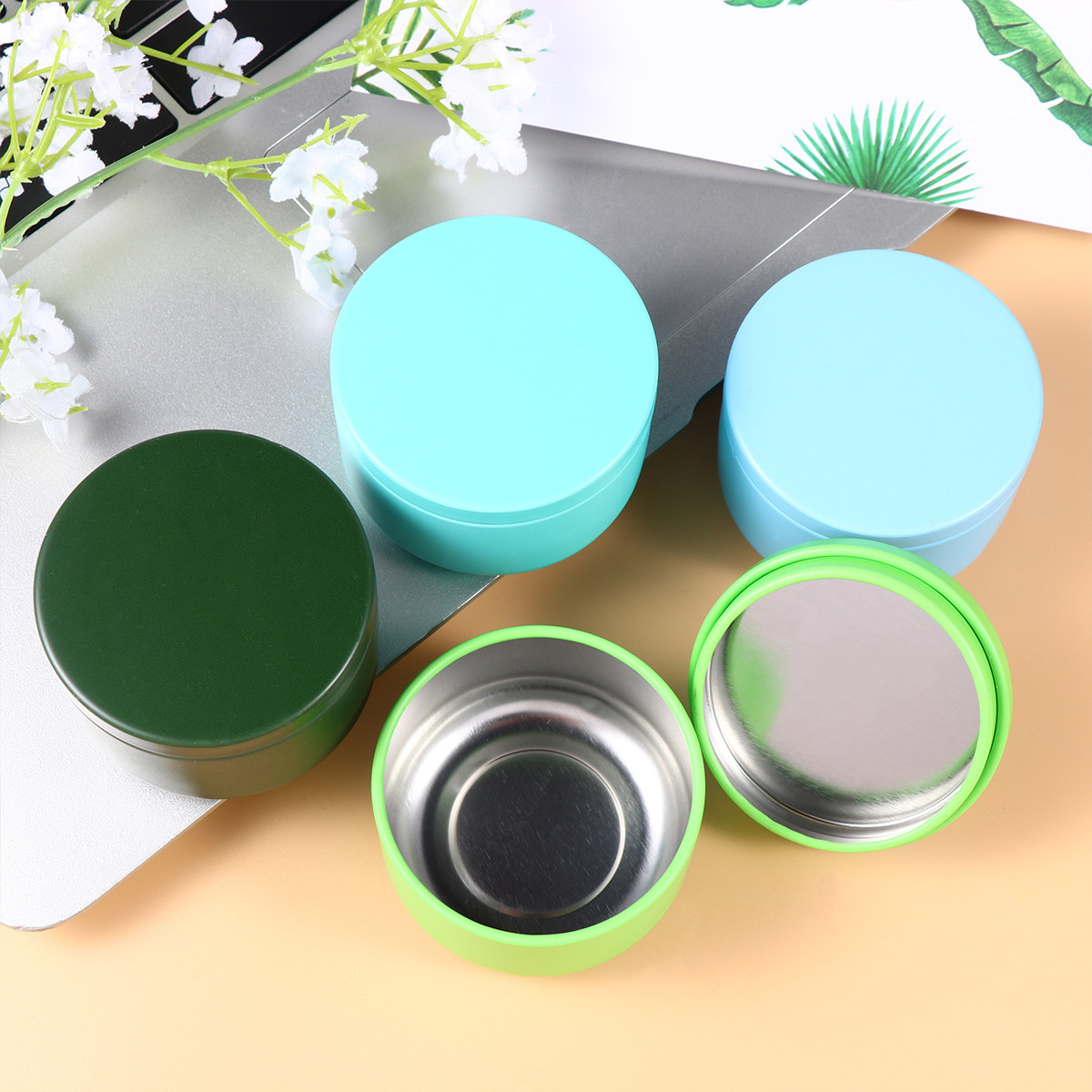4個入り頑丈なブリキ製漏れ防止保存容器、お茶、コーヒー、砂糖 - Coffee Tea Sugar Canisters のレビューと価格