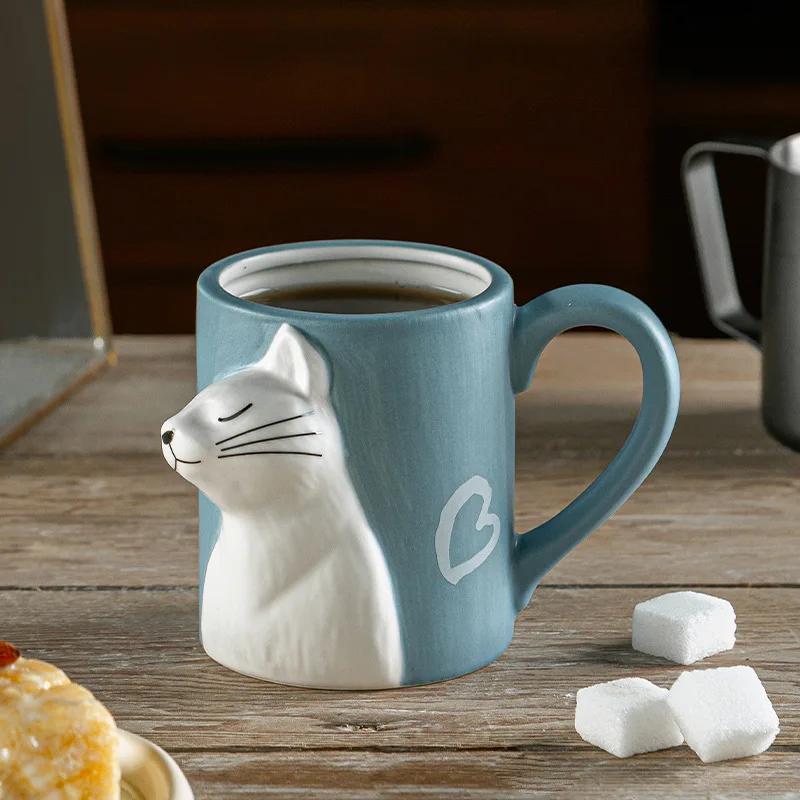 1個 キスキャット セラミックマグカップ カップル用、結婚記 - Morning Tea Coffee のレビューと価格