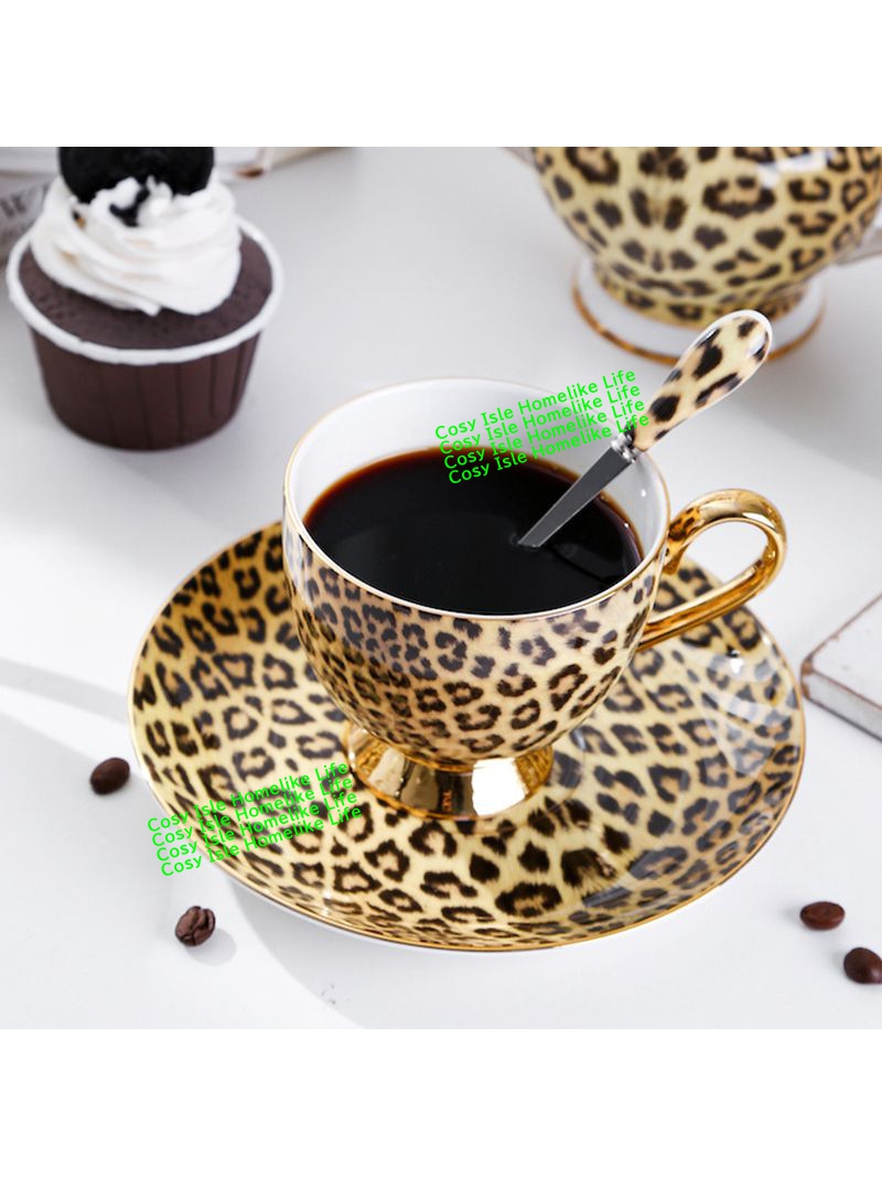 磁器のコーヒーカップとソーサーのセット,ゴールドカラー,ボー - Coffee Tea Festival のレビューと価格