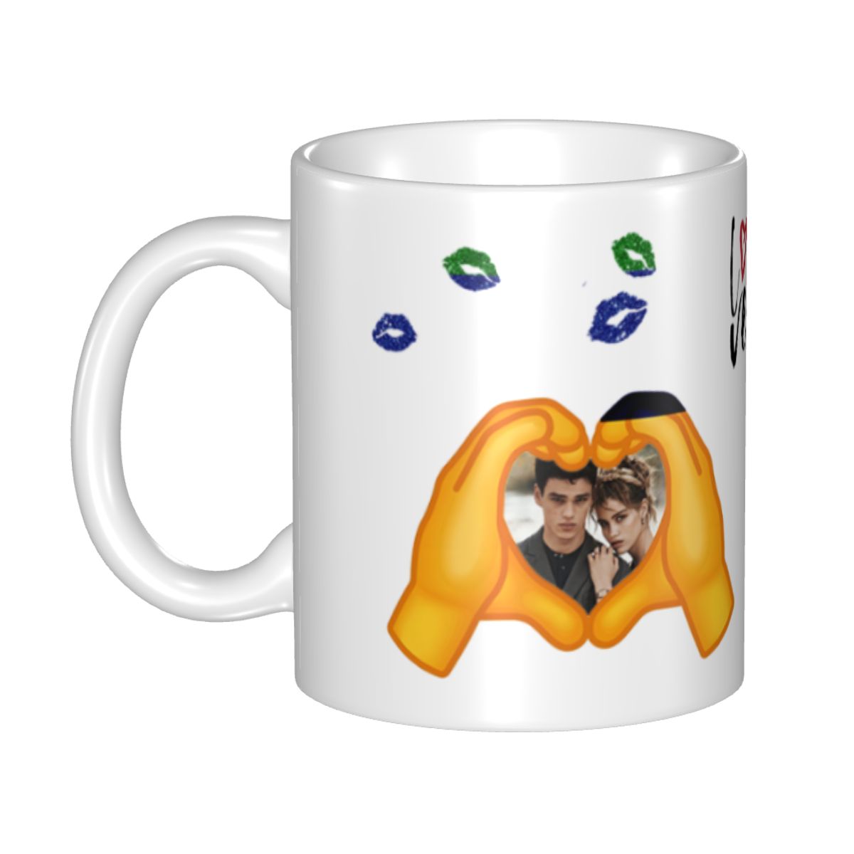 カスタムカップル写真 カスタム顔入り パーソナライズされた親 - Coffee Tea Picture のレビューと価格