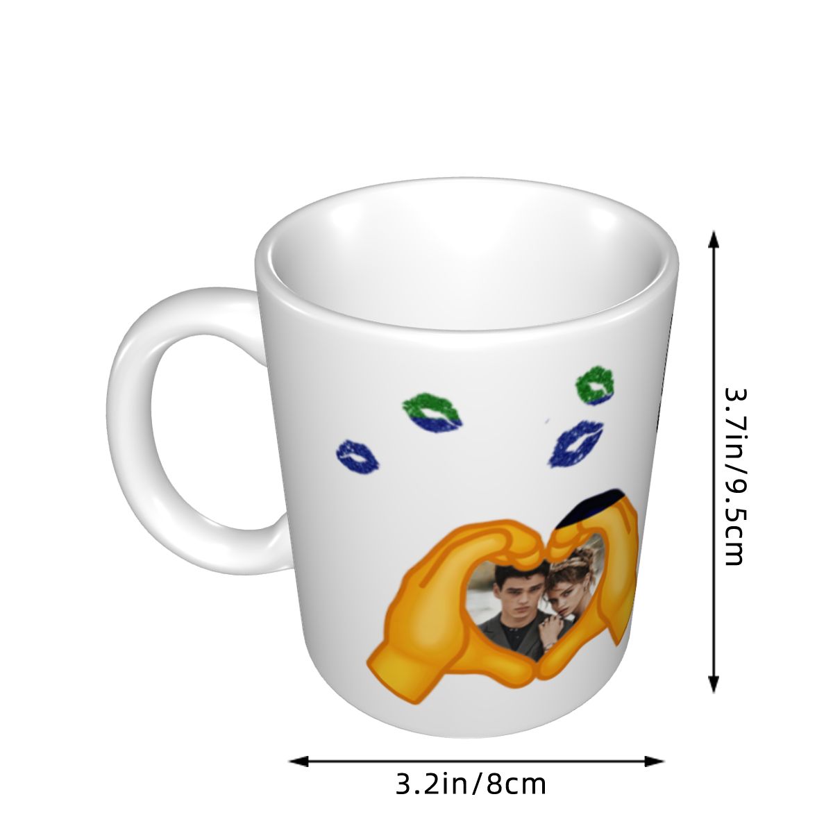 カスタムカップル写真 カスタム顔入り パーソナライズされた親 - Coffee Tea Picture のレビューと価格