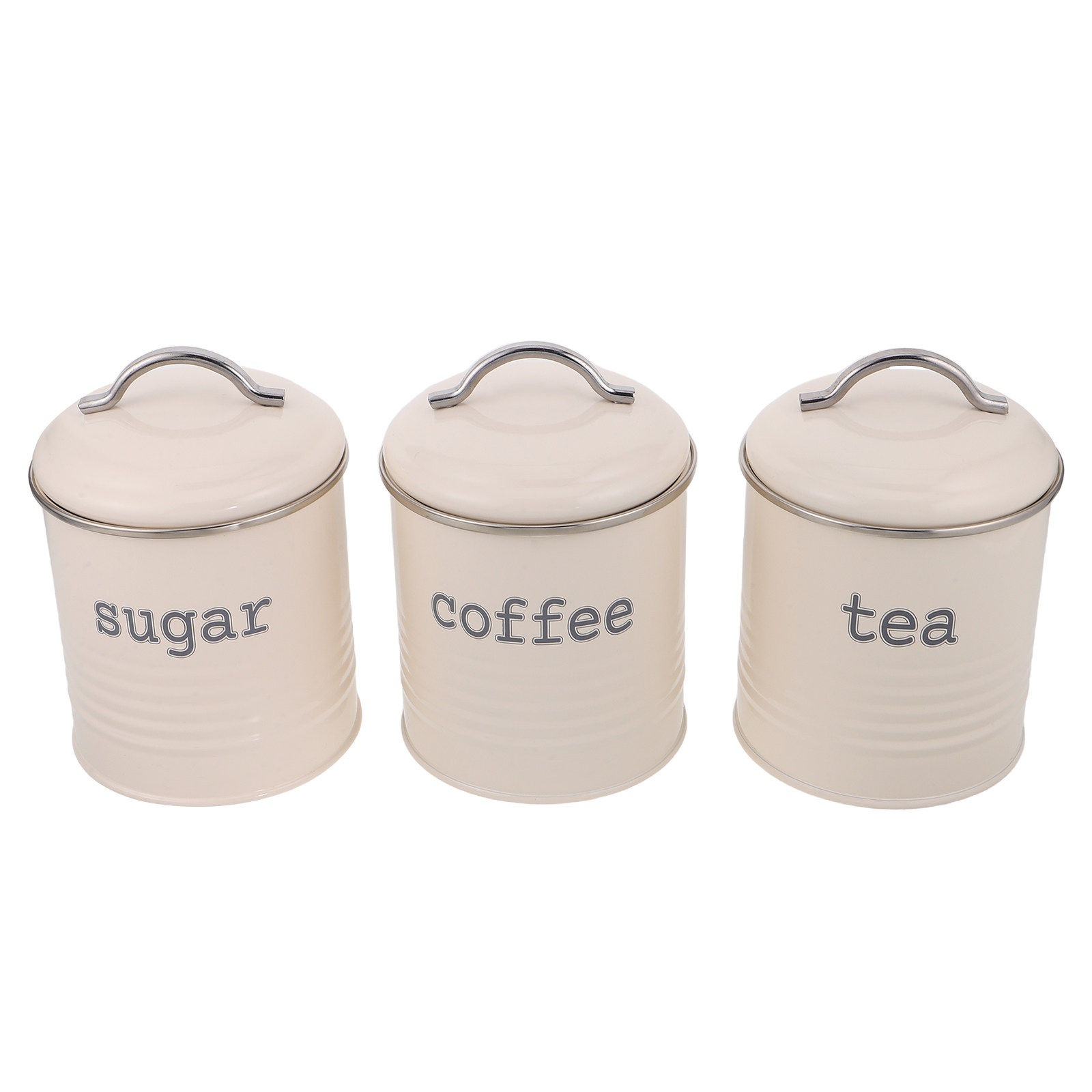 3個セット 密閉コーヒー豆容器セット 気密茶葉砂糖キャニスタ - Coffee Tea Sugar Canisters のレビューと価格