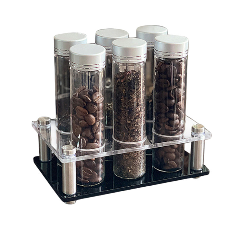 コーヒー豆保存容器ポータブルコーヒー保存瓶ディスプレイラック - Coffee Tea Containers のレビューと価格