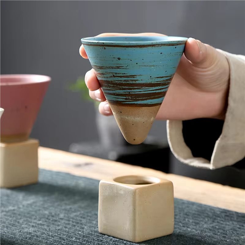 【フェスティバル】4X 日本のレトロなコーヒーカップ - 粗 - Coffee Tea Festival のレビューと価格