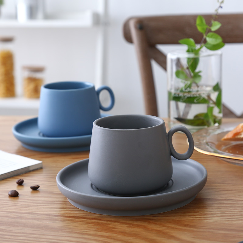 INSマカロンマットセラミックコーヒーカップ＆ソーサー、朝食 - Morning Tea Coffee のレビューと価格